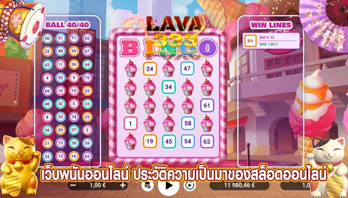 เว็บพนันออนไลน์ ประวัติความเป็นมาของสล็อตออนไลน์ 