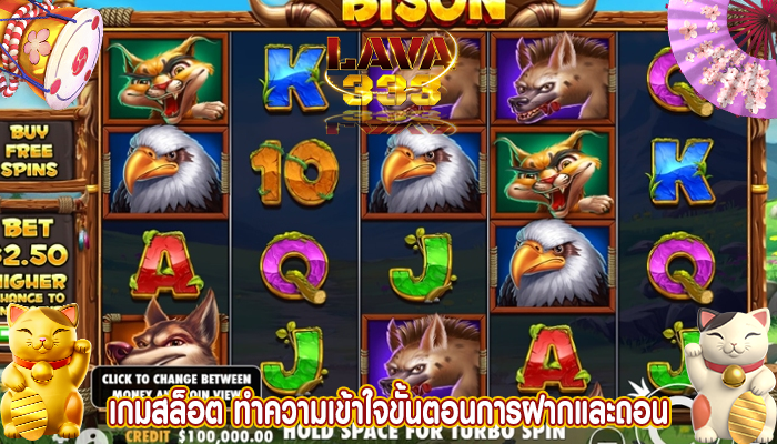 เกมสล็อต ทำความเข้าใจขั้นตอนการฝากและถอน